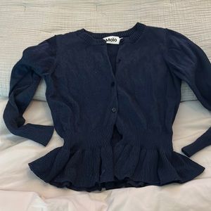 Molo Girls Shimmer Cardigan Sz 7/8